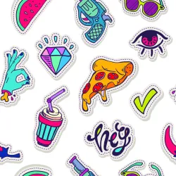 Tapeta Nowoczesne Emotikony – Pop-art i Kultura Internetowa