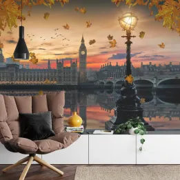 Fototapeta Londyn – Big Ben i Panorama Tamizy