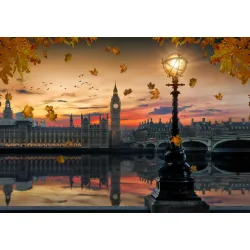 Fototapeta Londyn – Big Ben i Panorama Tamizy