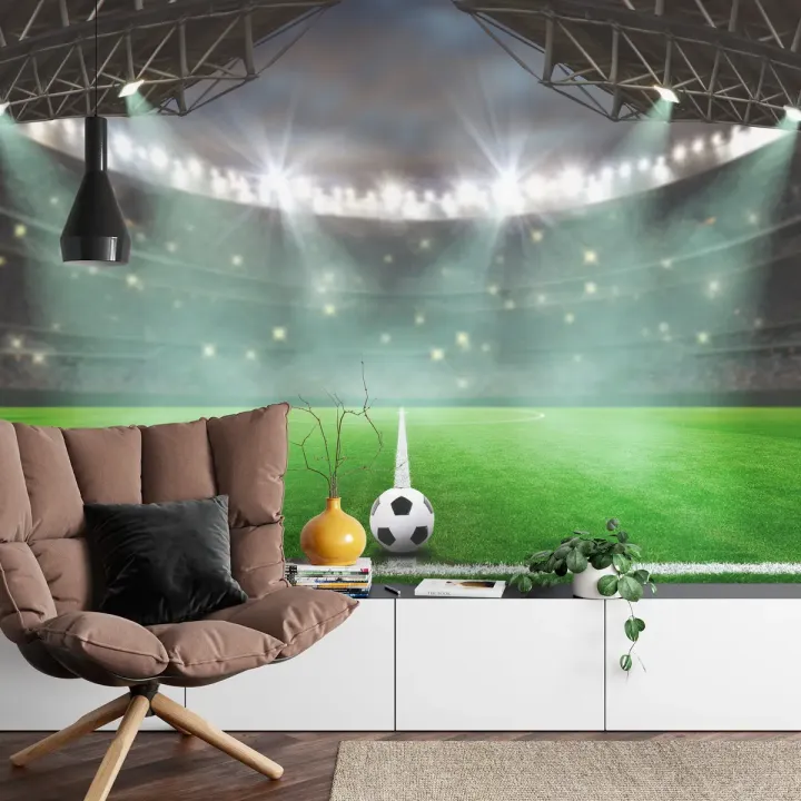 Fototapeta Piłka Nożna – Stadion Pełen Emocji Sportowych