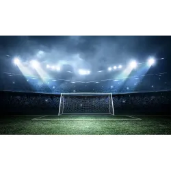 Fototapeta Stadion Piłkarski – Atmosfera Meczu i Sportowe Emocje