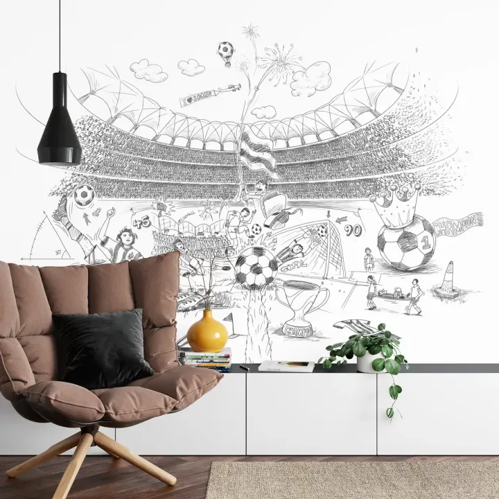 Fototapeta Piłka Nożna Stadion – Sportowe Emocje i Zwycięstwo