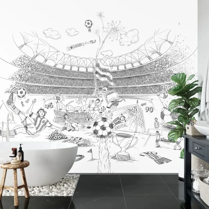 Fototapeta Piłka Nożna Stadion – Sportowe Emocje i Zwycięstwo