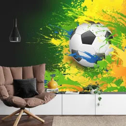 Fototapeta Piłka Nożna – Abstrakcyjna Dynamika Sportu