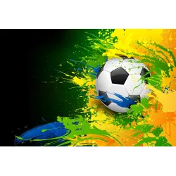 Fototapeta Piłka Nożna – Abstrakcyjna Dynamika Sportu