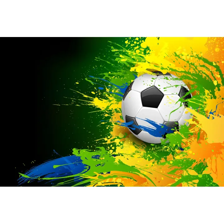 Fototapeta Piłka Nożna – Abstrakcyjna Dynamika Sportu – produkt