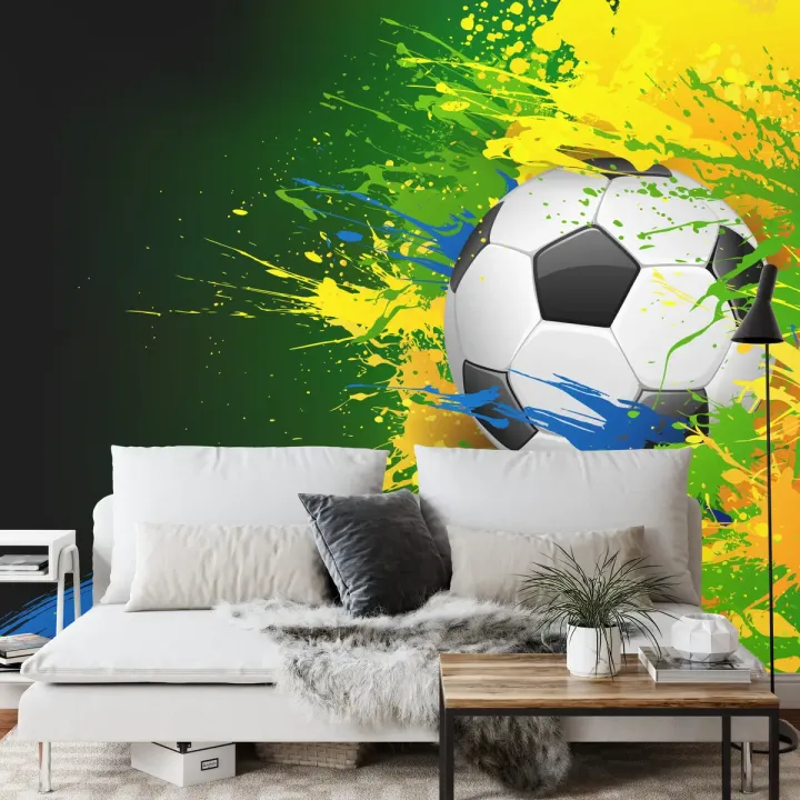 Fototapeta Piłka Nożna – Abstrakcyjna Dynamika Sportu