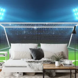 Fototapeta Piłka Nożna – Mecz na Stadionie i Boisko