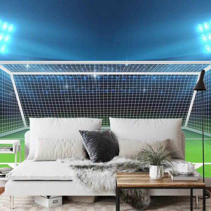Fototapeta Piłka Nożna – Mecz na Stadionie i Boisko