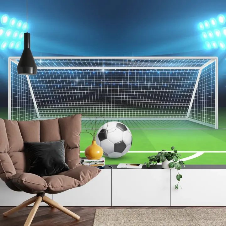 Fototapeta Piłka Nożna – Mecz na Stadionie i Boisko