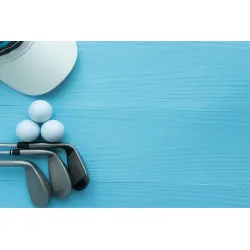 Fototapeta Zestaw Golfowy – Sportowa Dekoracja na Pole Golfowe