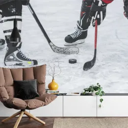 Fototapeta Mecz Hokeja – Sportowa Energia na Lodowisku