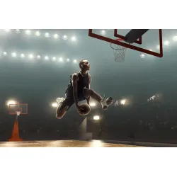 Fototapeta Koszykarz W Powietrzu – Akcja Sportowa i Gwiazda NBA