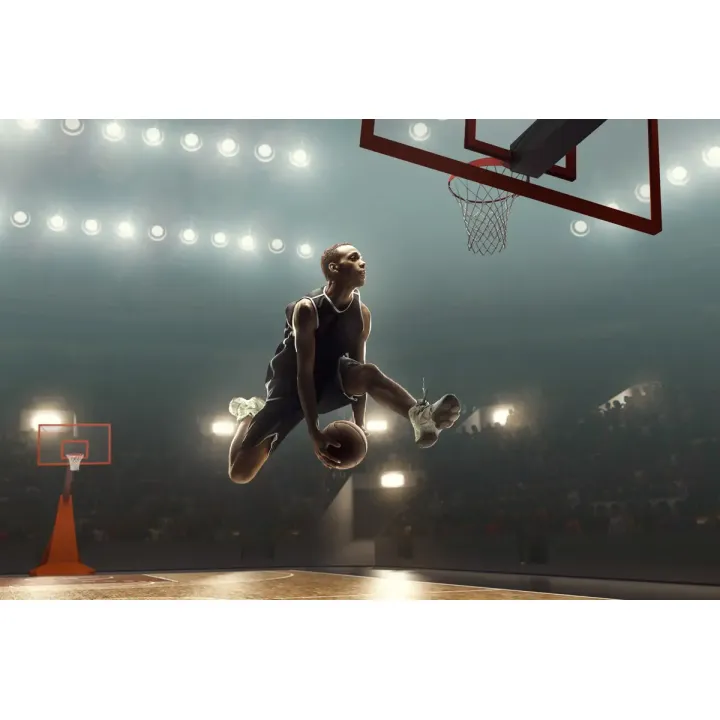 Fototapeta Koszykarz W Powietrzu – Akcja Sportowa i Gwiazda NBA – produkt