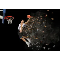 Fototapeta Koszykarz W Akcji – Dynamika Sportu na Ścianie