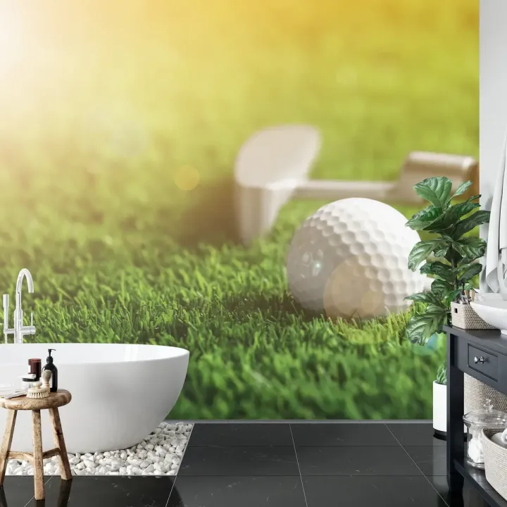Fototapeta Piłka Golfowa – Sportowa Rekreacja na Polu Golfowym