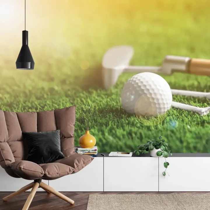 Fototapeta Piłka Golfowa – Sportowa Rekreacja na Polu Golfowym