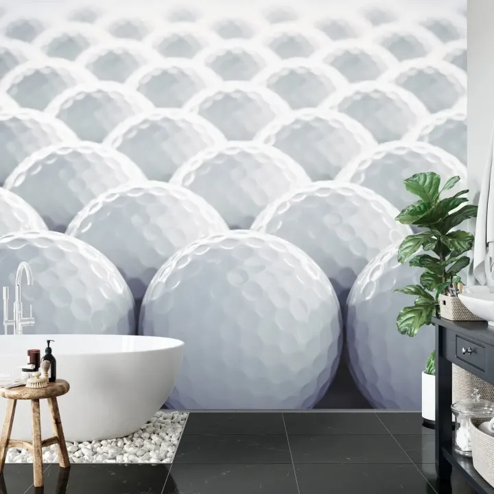Fototapeta Piłeczki Golfowe 3D – Precyzja na Polu Golfowym