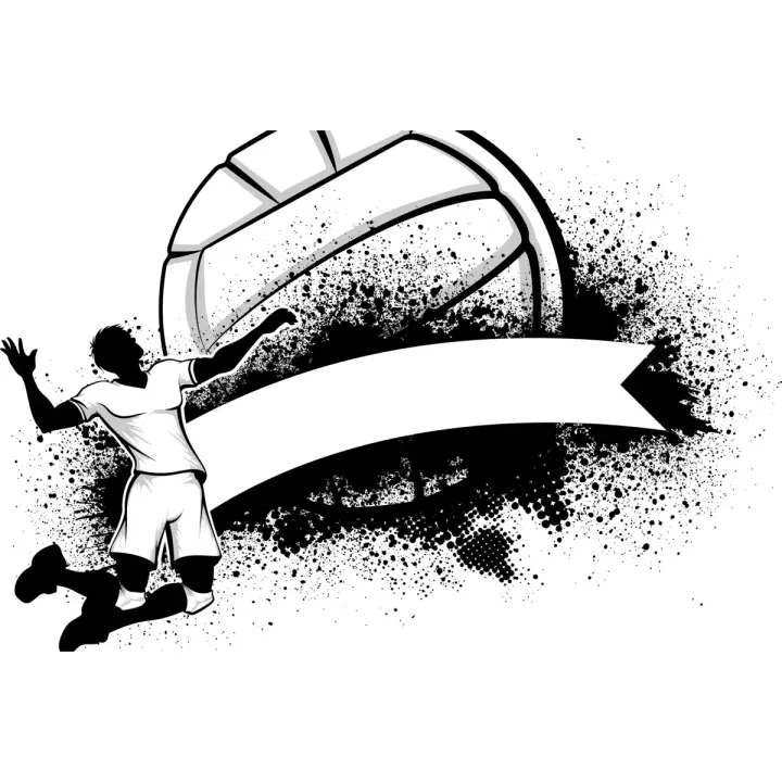 Fototapeta Siatkarz – Dynamika Sportowej Rywalizacji – produkt