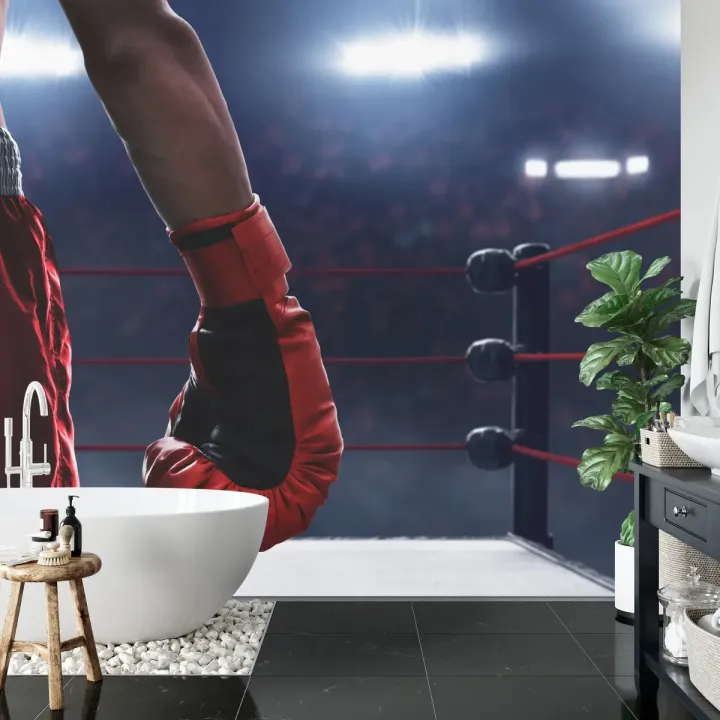 Fototapeta Bokser W Ringu – Dynamika Sportów Walki
