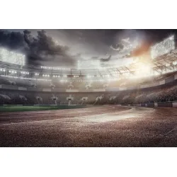 Fototapeta Stadion Piłkarski – Atmosfera Meczu Pełna Kibiców