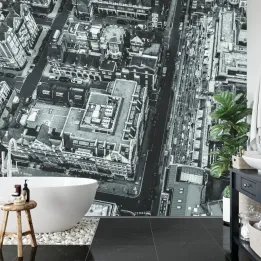 Fototapeta Londyn Czarno-Biała – Panorama Zabytkowej Architektury