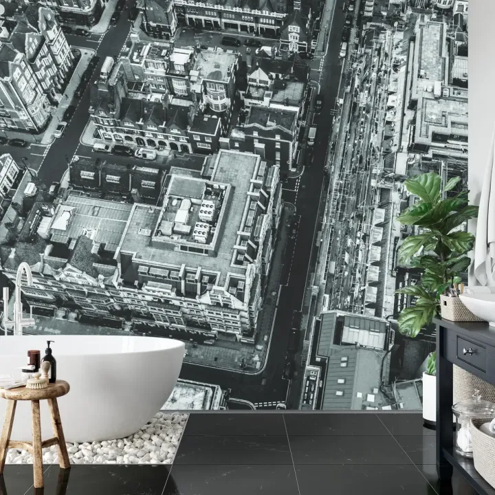 Fototapeta Londyn Czarno-Biała – Panorama Zabytkowej Architektury