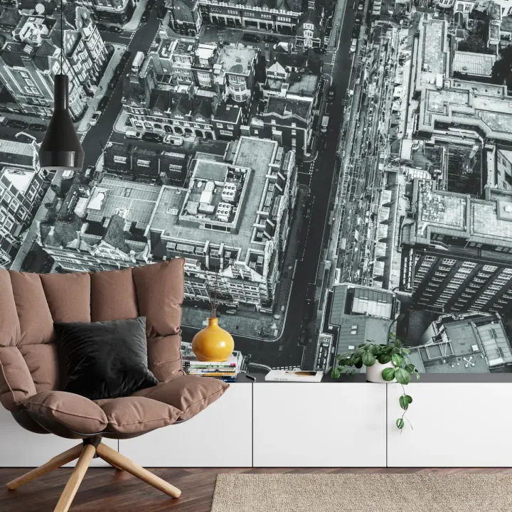 Fototapeta Londyn Czarno-Biała – Panorama Zabytkowej Architektury