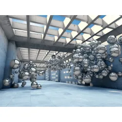 Fototapeta 3D Tunel – Abstrakcja Geometryczna z Głębią Perspektywy