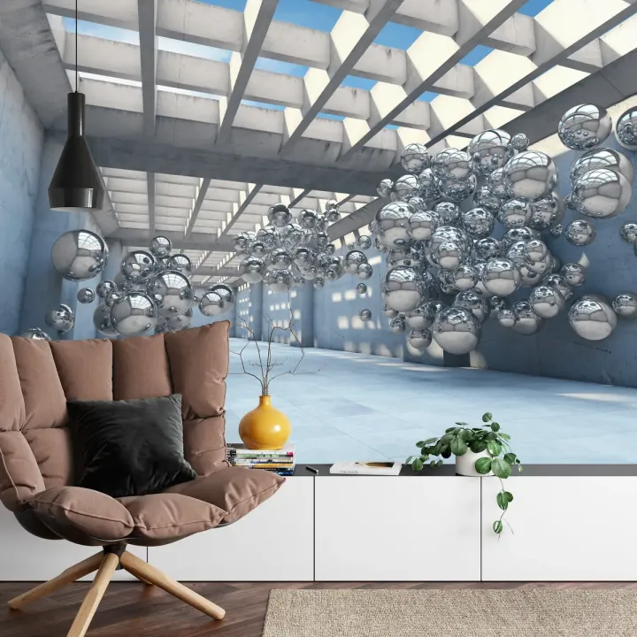 Fototapeta 3D Tunel – Abstrakcja Geometryczna z Głębią Perspektywy