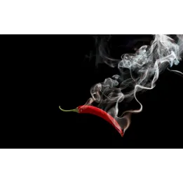 Obraz Wieloczęściowy Czerwone Chili – Abstrakcja Ognia i Dymu