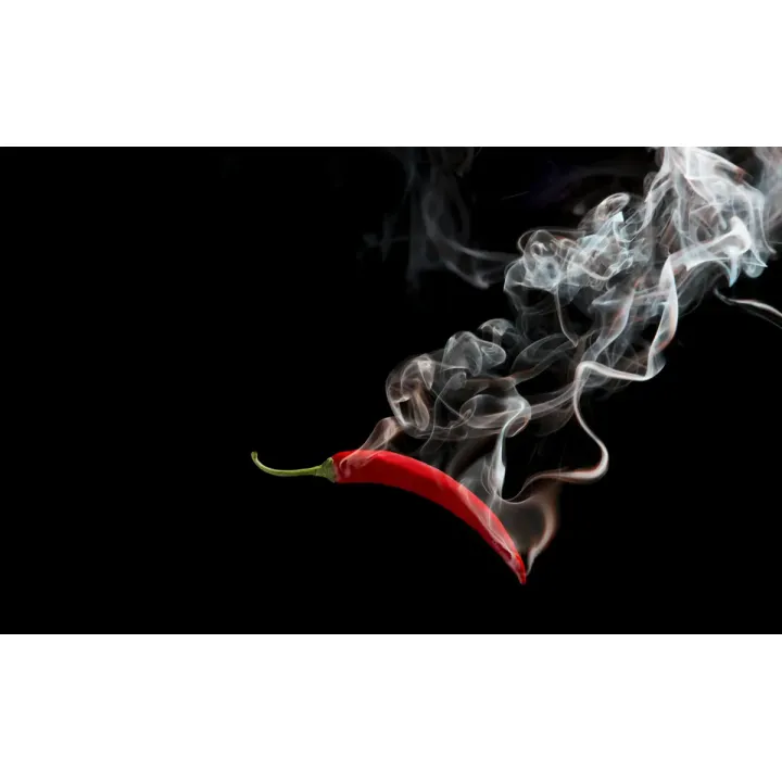 Obraz Wieloczęściowy Czerwone Chili – Abstrakcja Ognia i Dymu