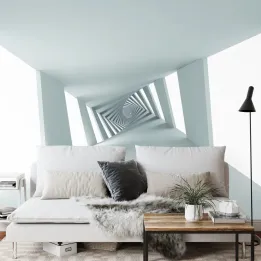 Fototapeta 3D Tunel – Głębia Perspektywy w Industrialnym Designie