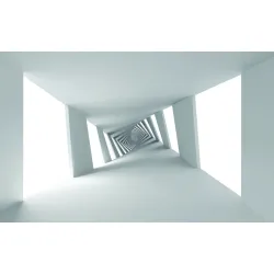 Fototapeta 3D Tunel – Głębia Perspektywy w Industrialnym Designie