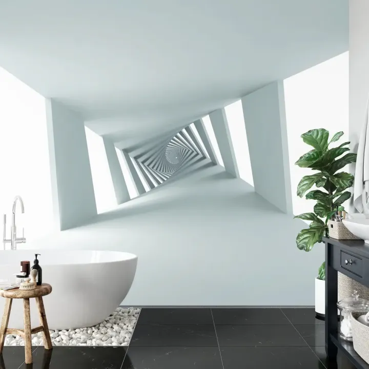 Fototapeta 3D Tunel – Głębia Perspektywy w Industrialnym Designie