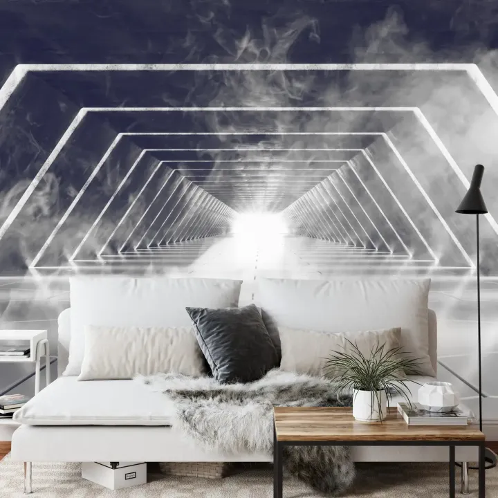 Fototapeta Tunel – Abstrakcyjna Głębia i Geometryczna Symetria