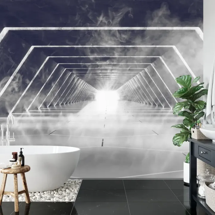 Fototapeta Tunel – Abstrakcyjna Głębia i Geometryczna Symetria
