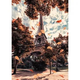 Plakat Paryż – Wieża Eiffla i Jesienna Sekwana