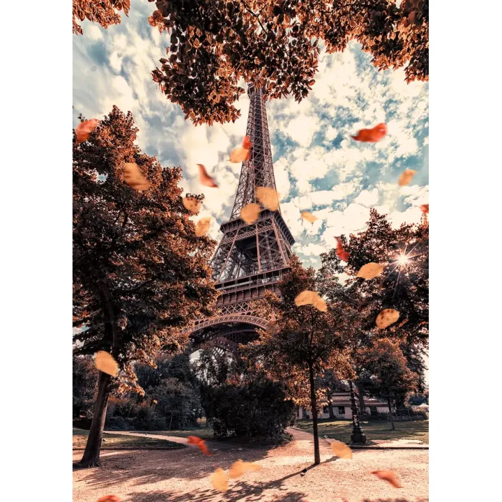 Plakat Paryż – Wieża Eiffla i Jesienna Sekwana