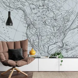 Fototapeta Stara Mapa – Kartografia i Odkrycia Geograficzne