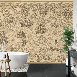 Fototapeta Mapa Skarbów – Piracka Przygoda i Żegluga