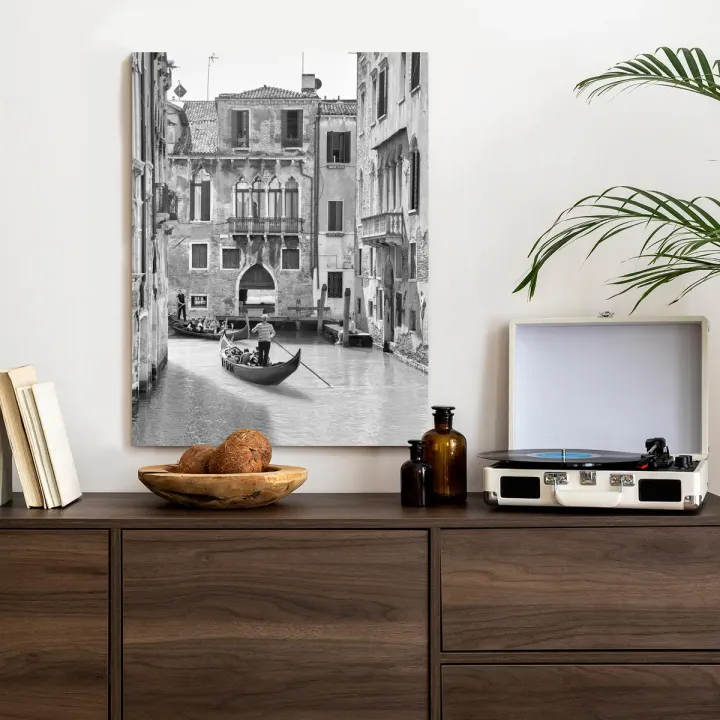 Plakat Wenecka Podróż Gondolą – Kanały i Architektura Wenecji