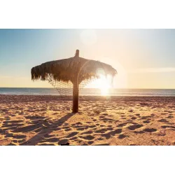 Fototapeta Plaża Zachód Słońca – Rajski Widok na Morze