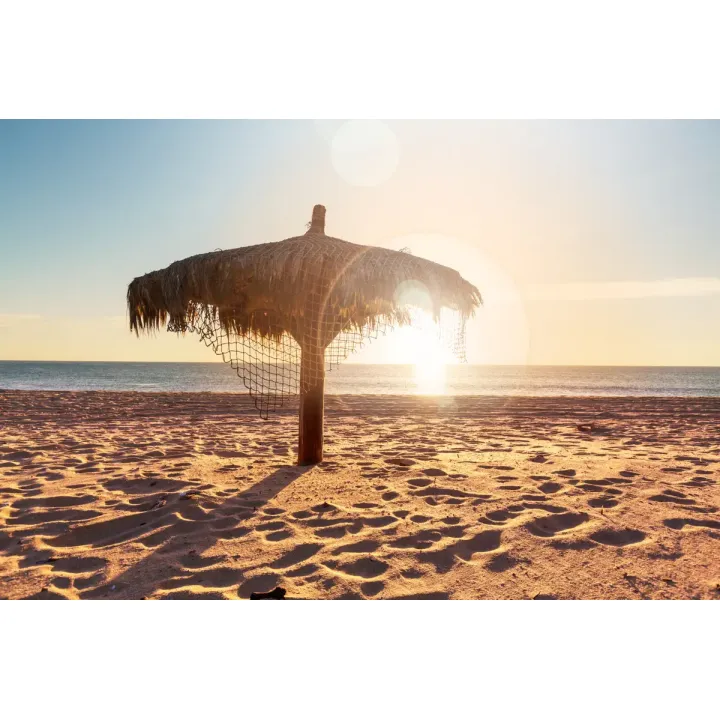 Fototapeta Plaża Zachód Słońca – Rajski Widok na Morze – produkt