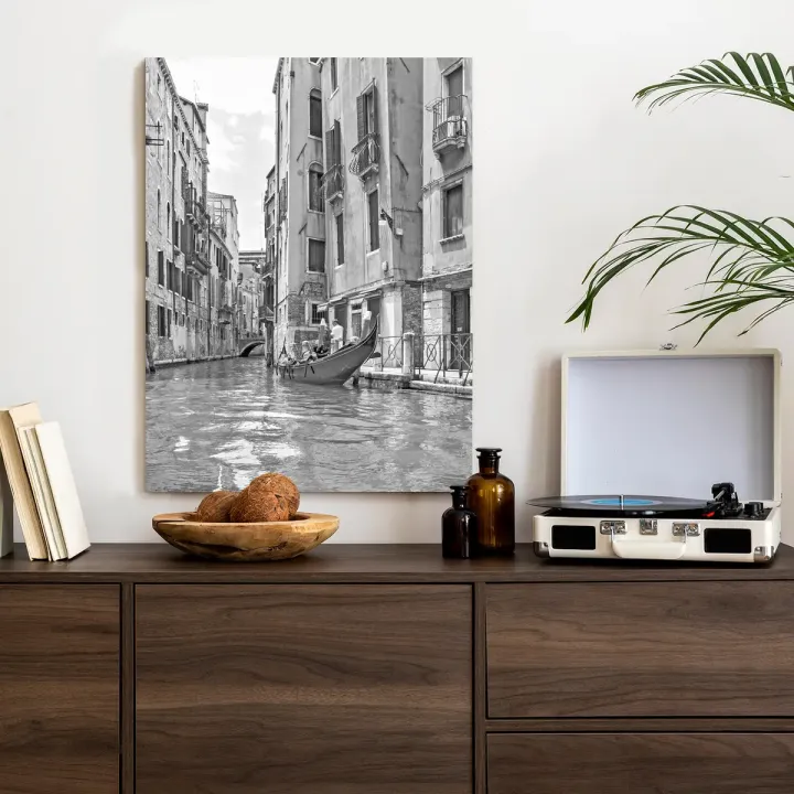 Plakat Gondole w Wenecji – Architektura Wenecka i Kanał Wodny