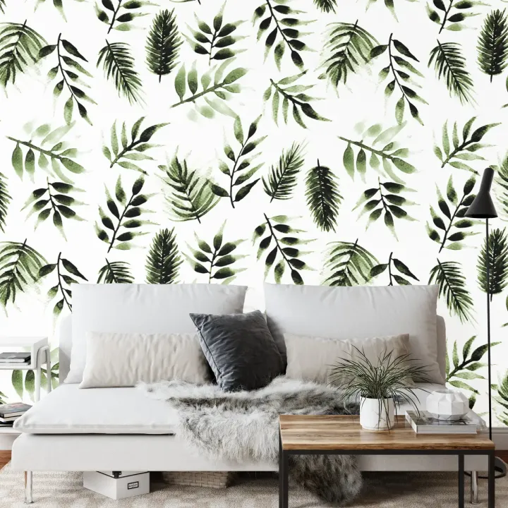 Fototapeta Liście Natura – Botaniczna Zieleń do Wnętrz