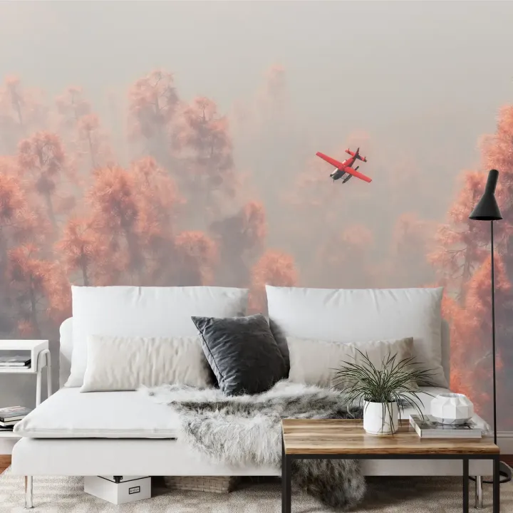 Fototapeta Las – Leśna Cisza i Mglisty Krajobraz
