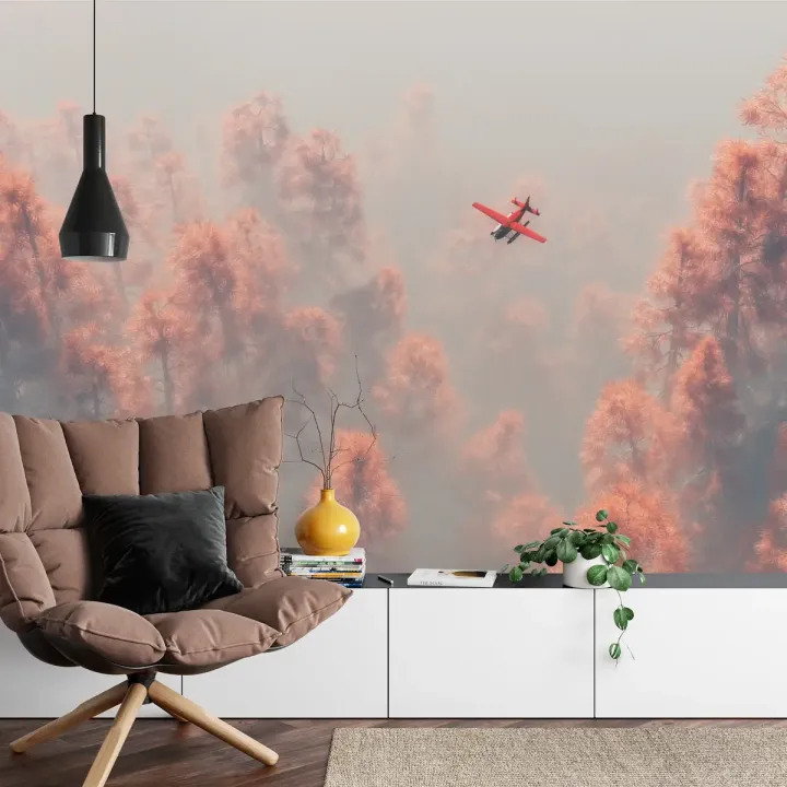 Fototapeta Las – Leśna Cisza i Mglisty Krajobraz