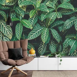 Fototapeta Liście Tropikalne – Egzotyczna Roślinność do Wnętrz