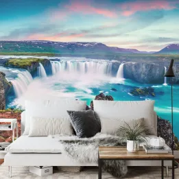Fototapeta Wodospad Godafoss – Islandzki Krajobraz Nordycki